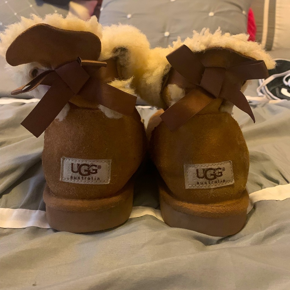 Brown Bailey Bow Ugg Boots
